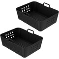 2Pcs/1Pcs Air Fryer Silicone Liners for Ninja SL400 SL401 Stack XL Basket Reusable AirFryer Baking Tray Airfryer Accessories