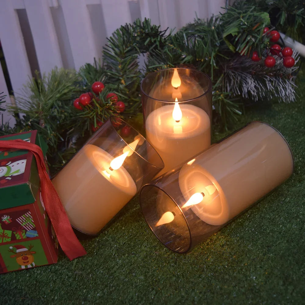 FPOO Led Candle Flameless Candles LED Light With Remote Control Electronic Candle Lamp For Holiday Party Home Room Decoration