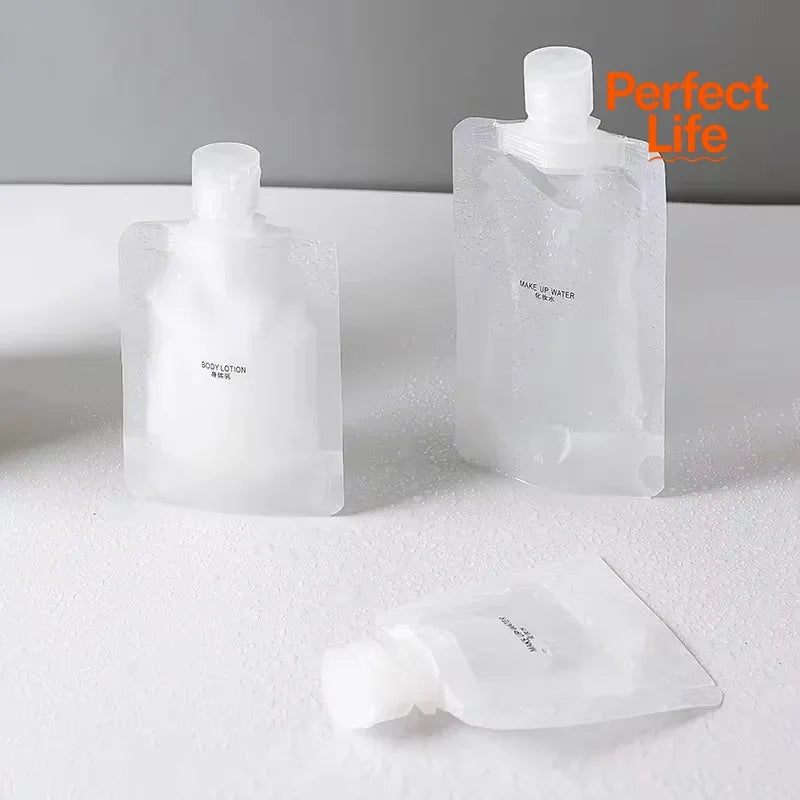 10cs 30/50/100ML Thickened Travel Subpackage Cosmetic Lotion Shower Gel Shampoo Portable Facial Cleanser