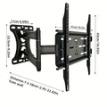 26-55inch Full Motion TV Wall Bracket Swivel Tilt Level Articulating, Max VESA 400x400mm,70cm Extension Long Arm TV Wall Mount