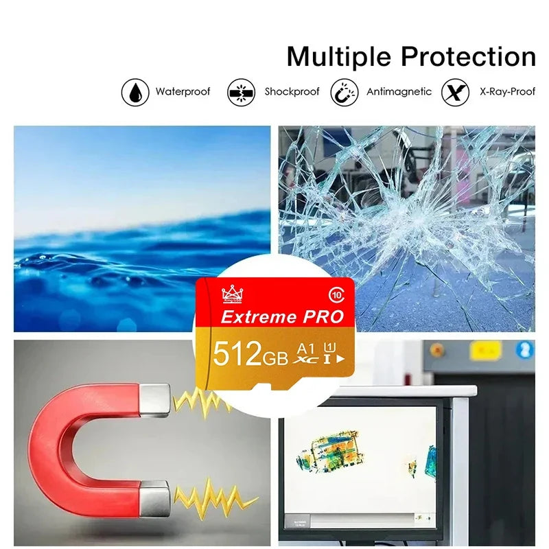 Original High speed Micro Tf Sd Card 512GB 256GB 128GB Memory Cards High Speed Sd Flash Card V30 Memory Card For Phone Laptop