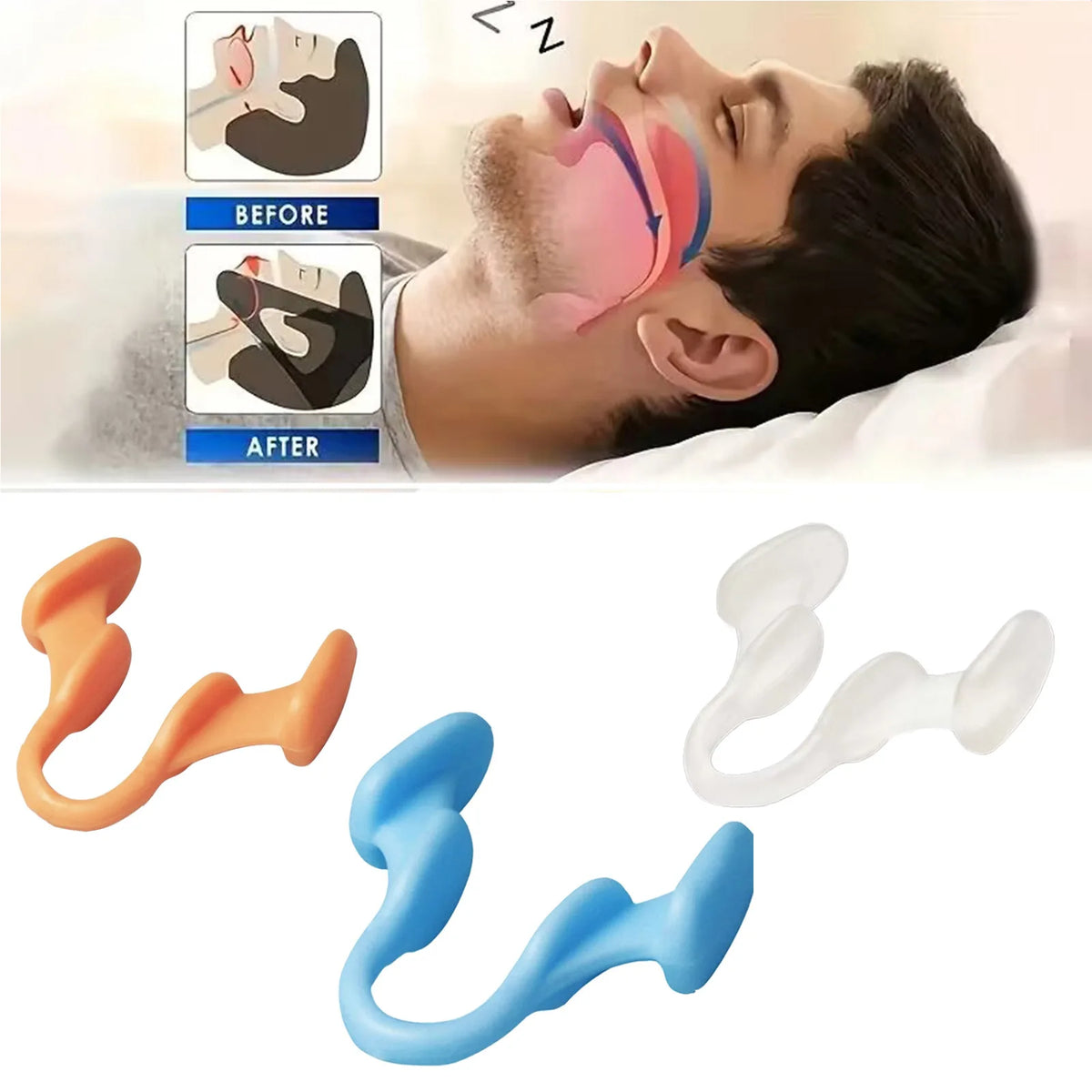 Anti Snoring Nose Clip | Silicone Snoring Prevention Device for Better Sleep