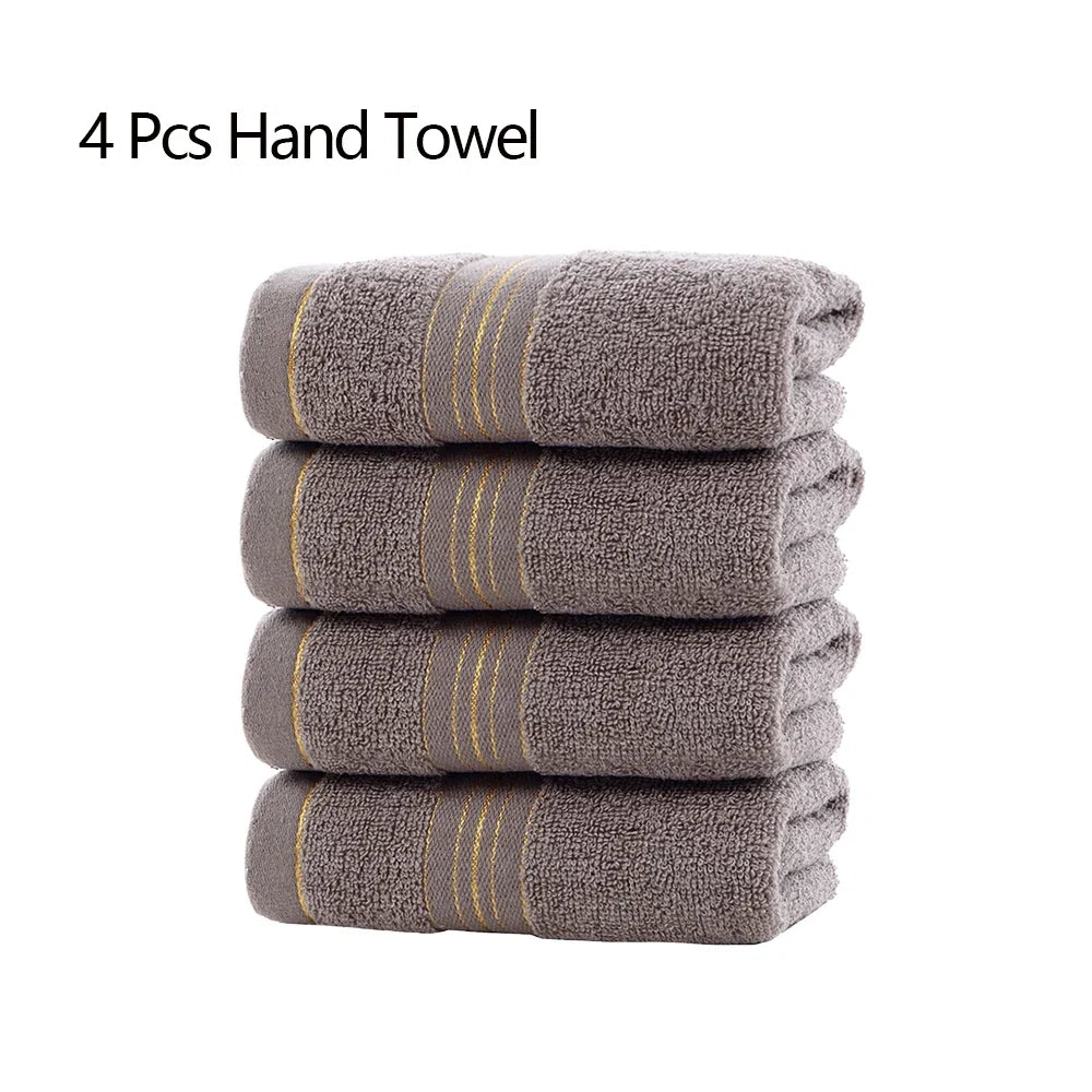 1/2/4 Pcs Cotton Class A Thickened Absorbent Jacquard Polyester-cotton Skin-friendly Face Towel Pure Cotton Towel Adult Towel