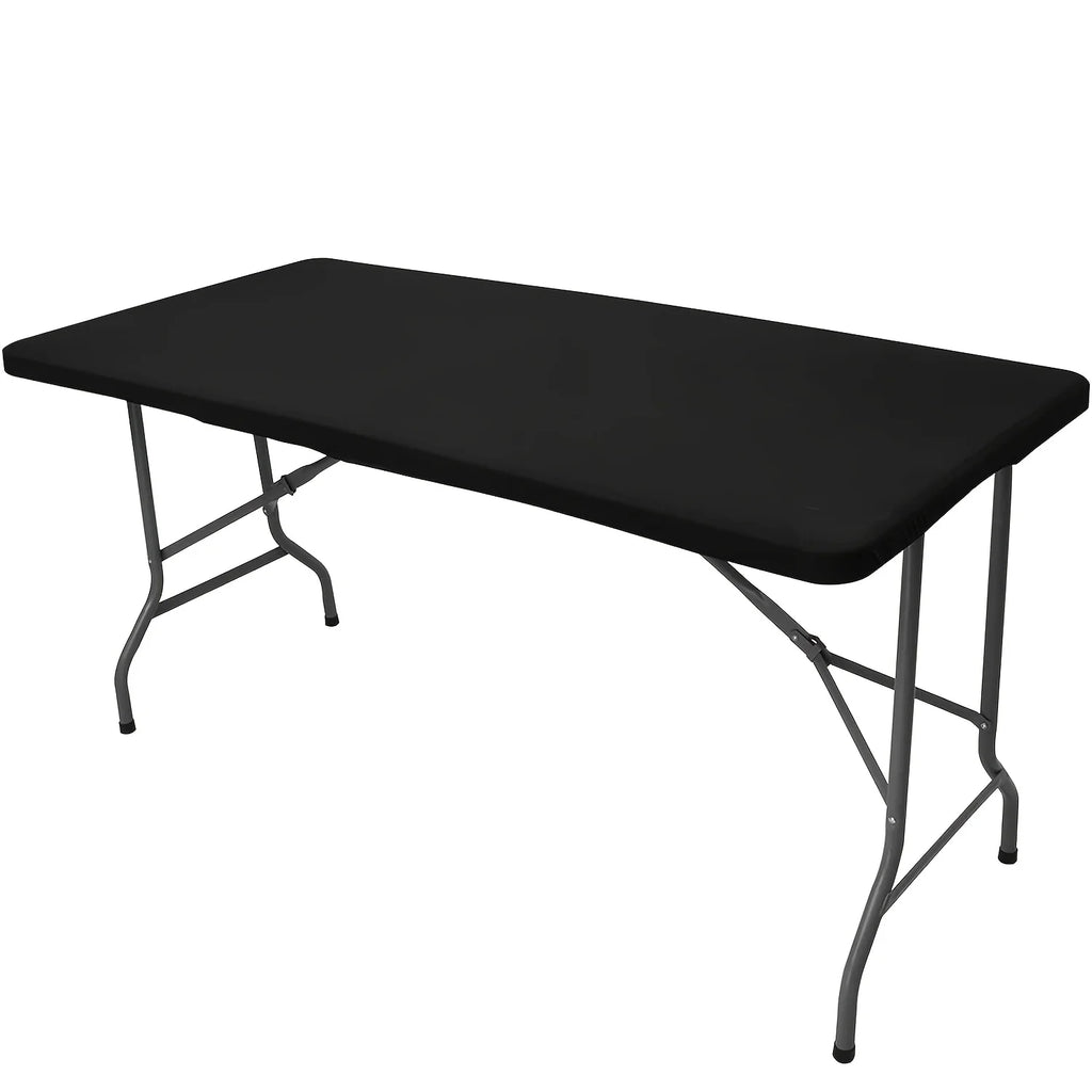 Polyester Rectangular Elastic Universal Tablecloth Protective Cover For Home Parties, Banquets, Picnics, Wedding Decorations