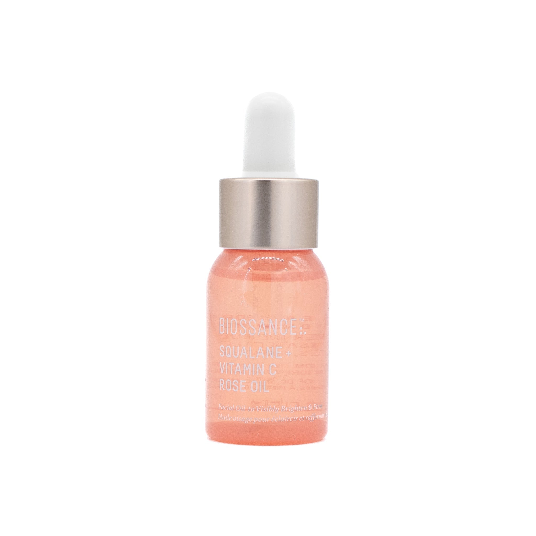 BIOSSANCE Squalane + Vitamin C Rose Oil 0.4oz - Imperfect Box