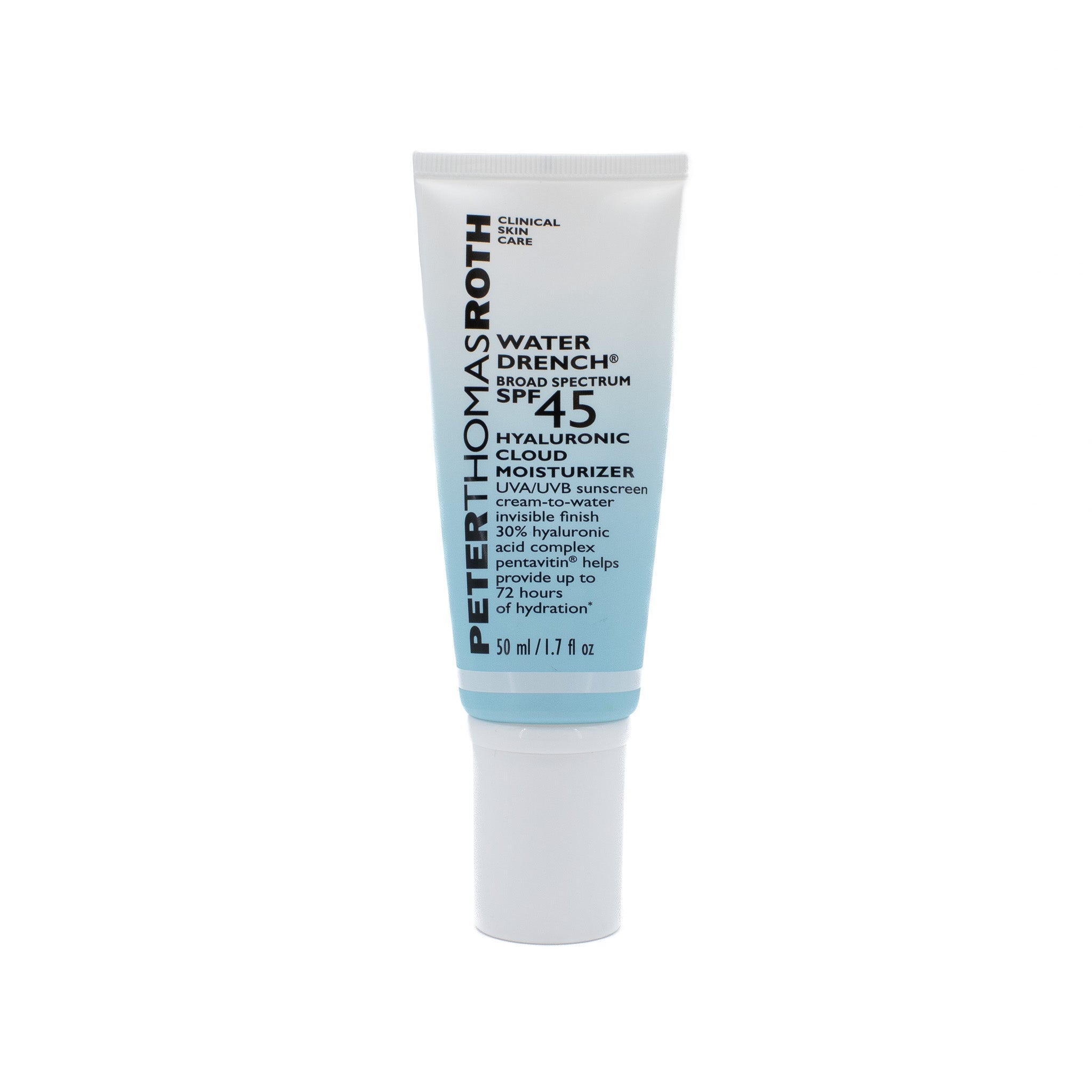 PETERTHOMASROTH  Water Drench SPF45 Hyaluronic Cloud Moisturizer 1.7oz - Small Amount Missing