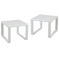 Weather Resistant Adirondack Outdoor Side Table Set of 2
