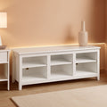 Jensen 65 Inch White Entertainment Center With TV Stand