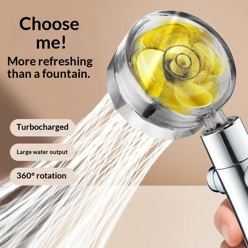 Small Waist Boost Shower Head Super-Strong Pressurized Turbo-Boost Shower Set