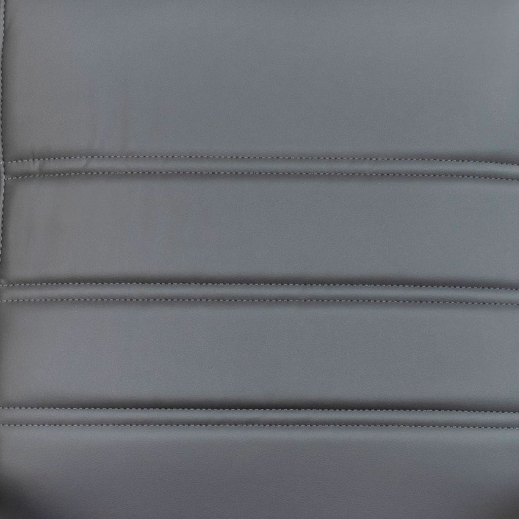 Whitney High Back Leather Office Chair With Adjustable Height Gray Chrome