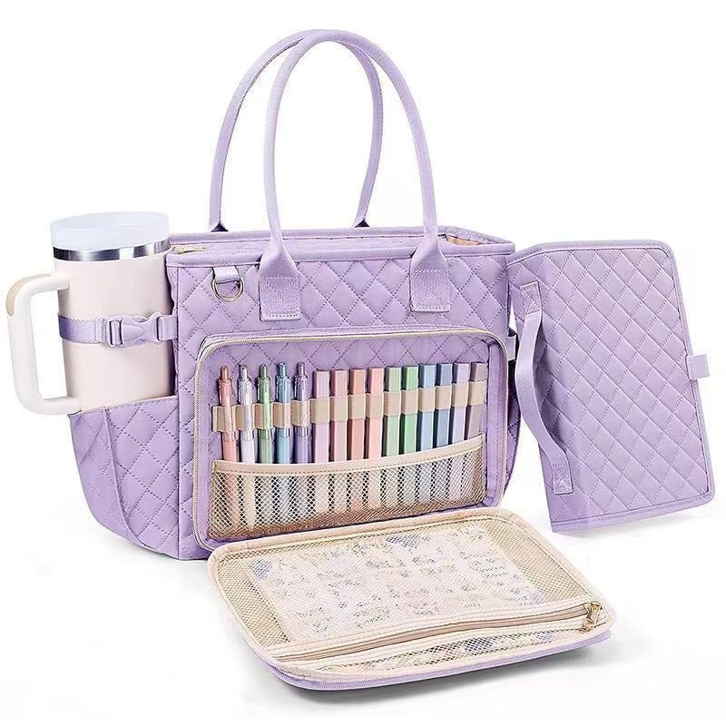 Large Capacity Book Storage Bag Portable Tote Bag For Travel