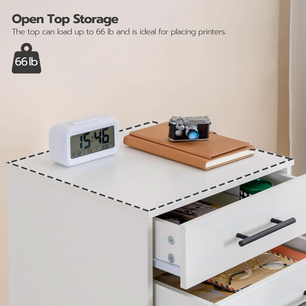 White 7 Drawer File Cabinet Storage For Home Office
