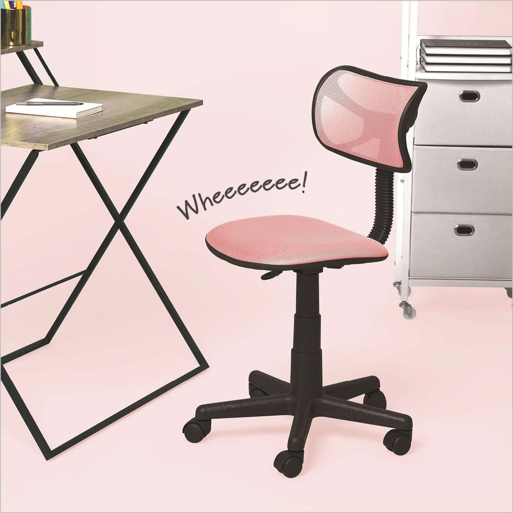 Blush Adjustable Swivel Mesh Desk Chair For Office