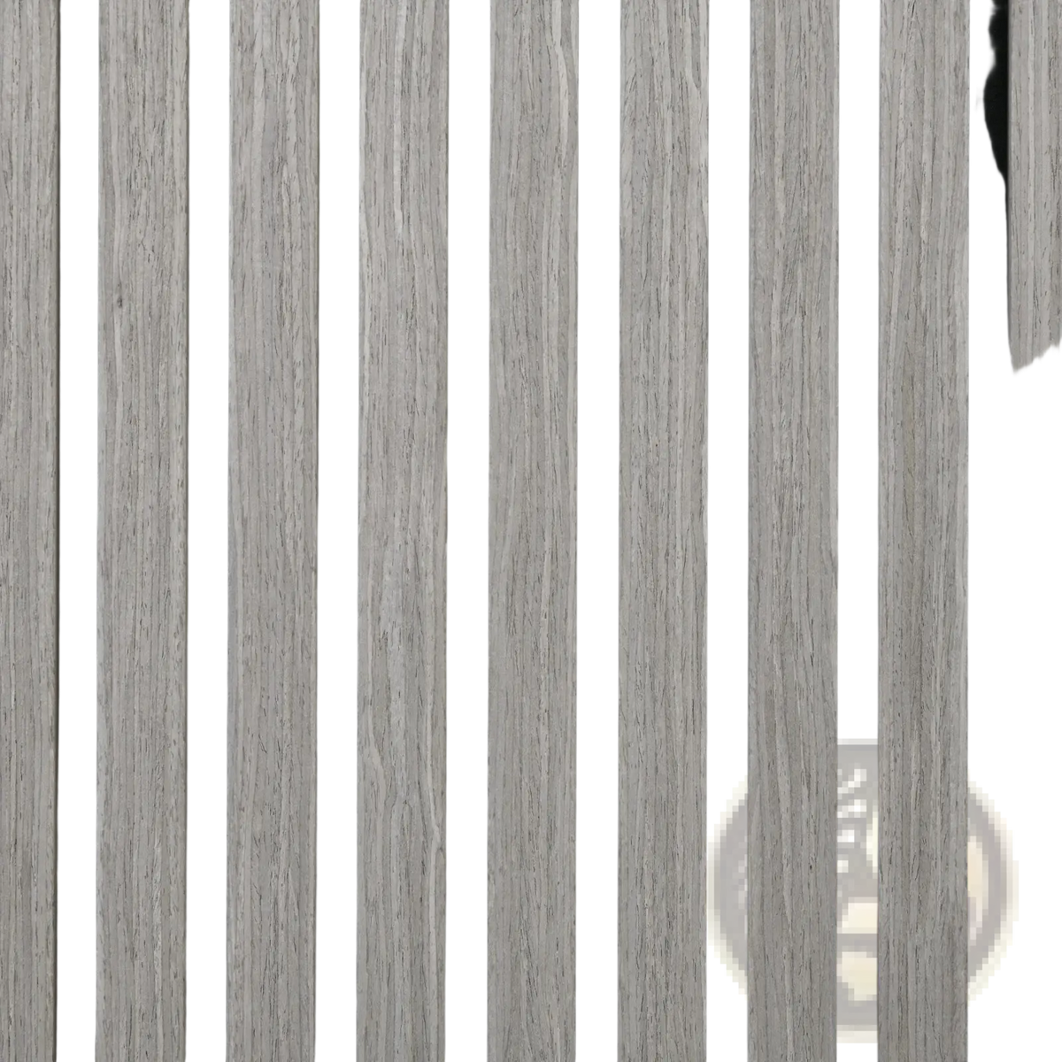 Acoustic Wood Slat Wall Panels 24x24 Gray 4 Pack