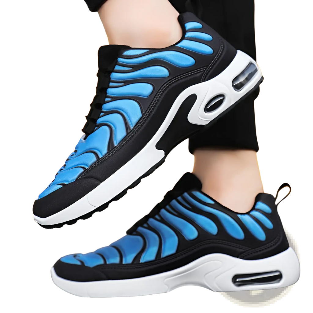 Air Cushion Running Shoes Flame Pattern Fashion Sneakers