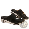 Air Cushion Thong Sandals Wedge Leather Flip Flops