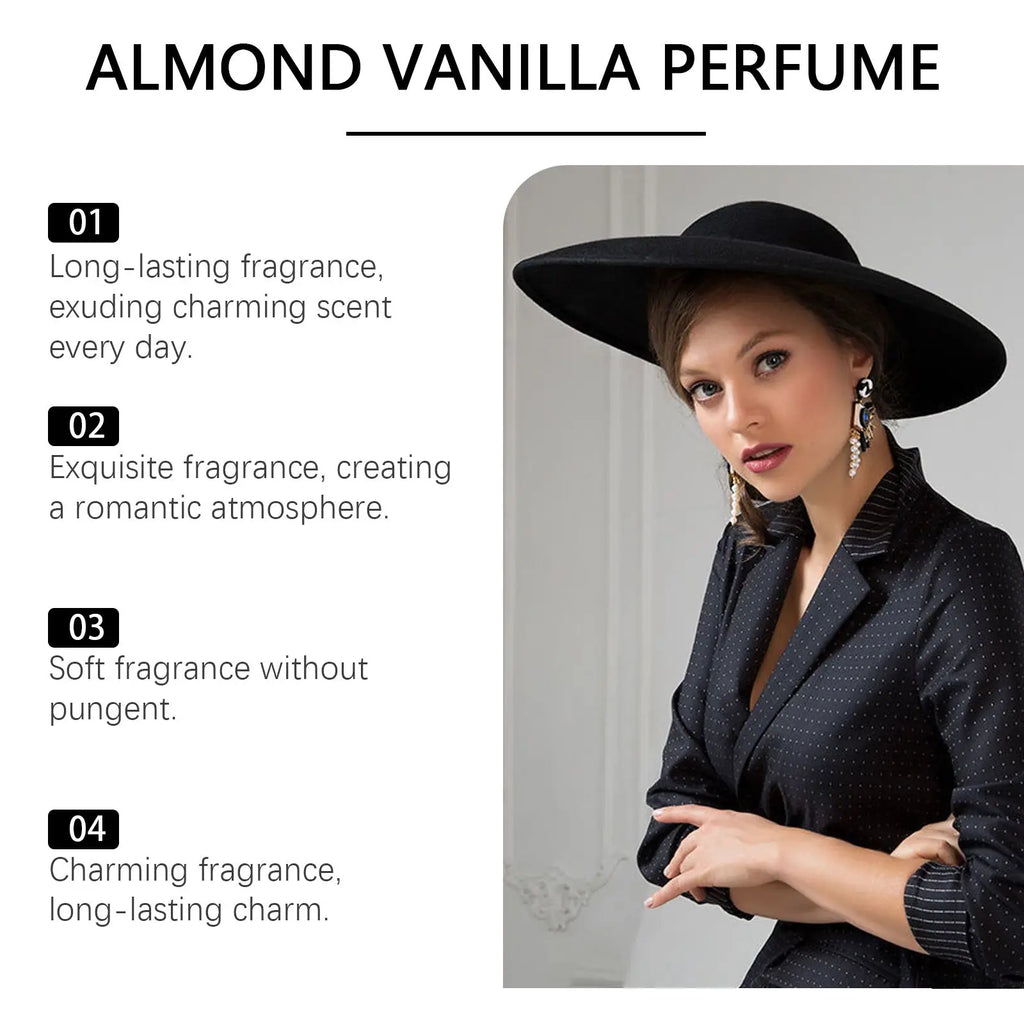 Almond Vanilla Perfume Long Lasting 100ml Fragrance