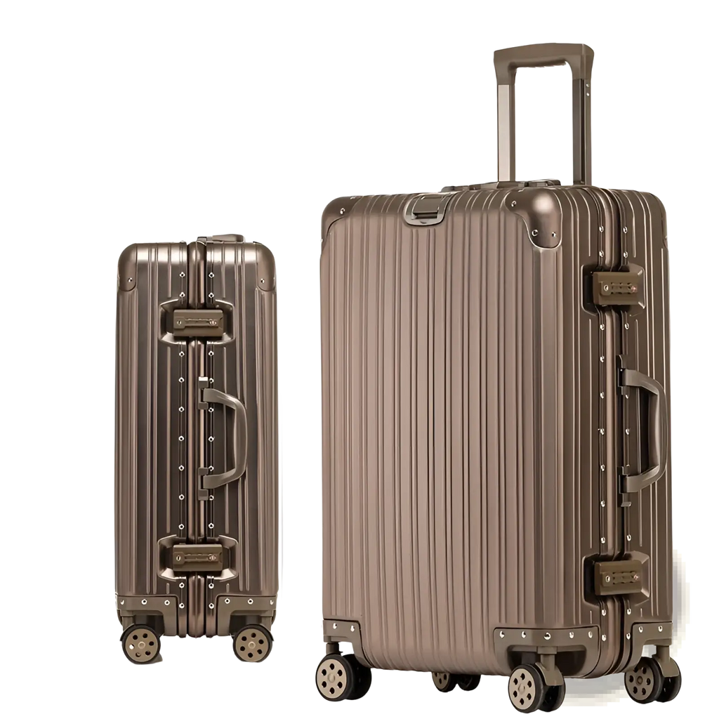 Aluminum Magnesium Luggage Hardshell Spinner Suitcase