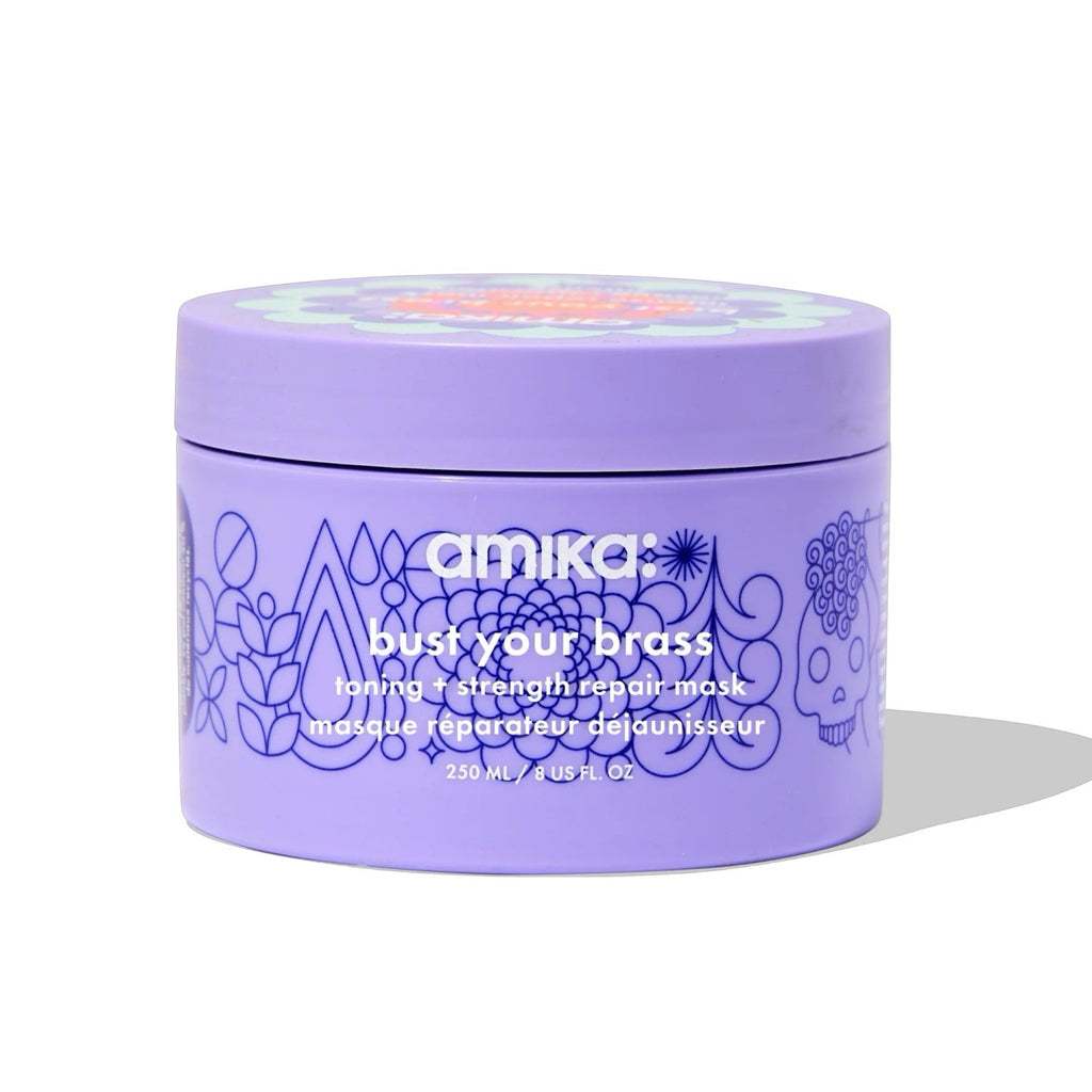 Amika Bust Your Brass Toning + Strength Repair Mask 8 Oz