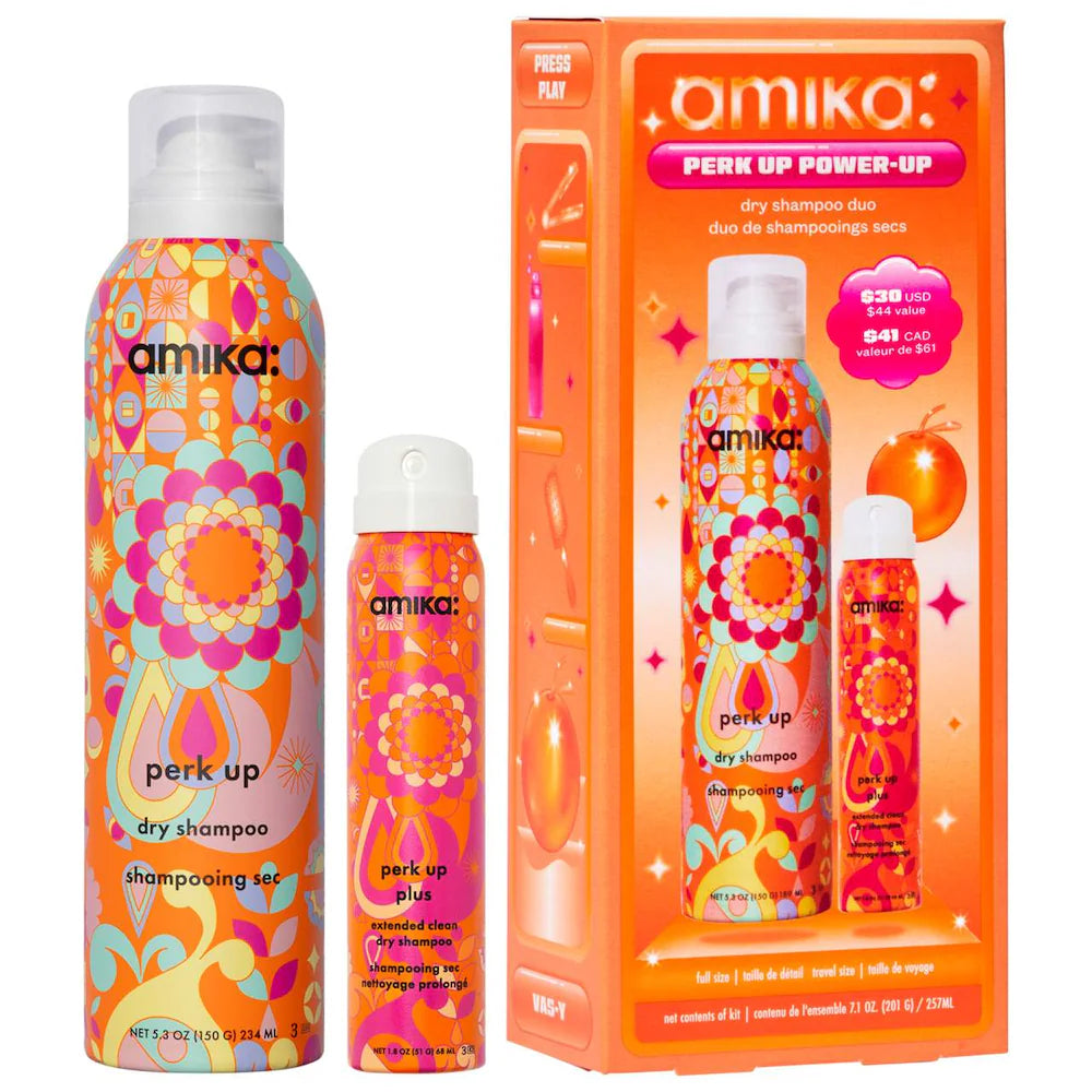 Amika Perk Up Power-Up Dry Shampoo Duo