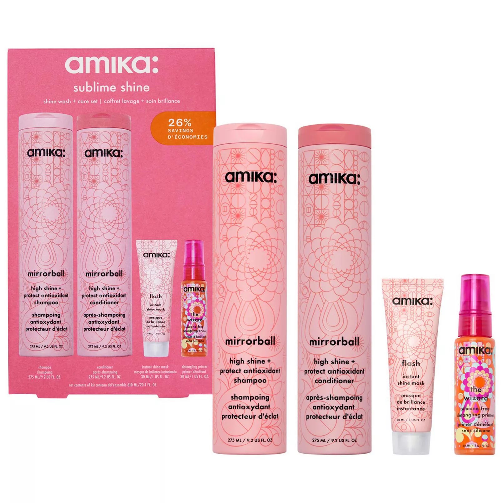 Amika Sublime Shine Wash + Care Hair Set