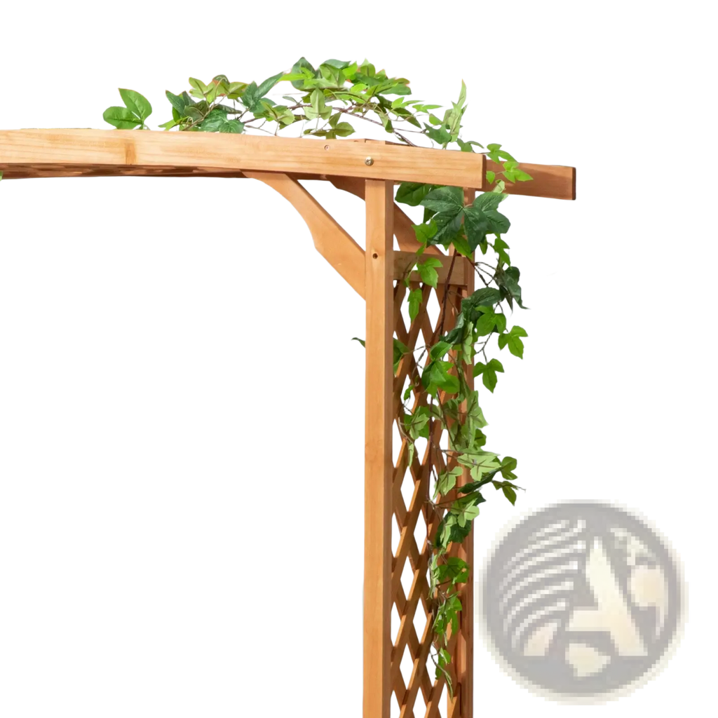 Arbor Garden Bench with Trellis and Pergola Arch