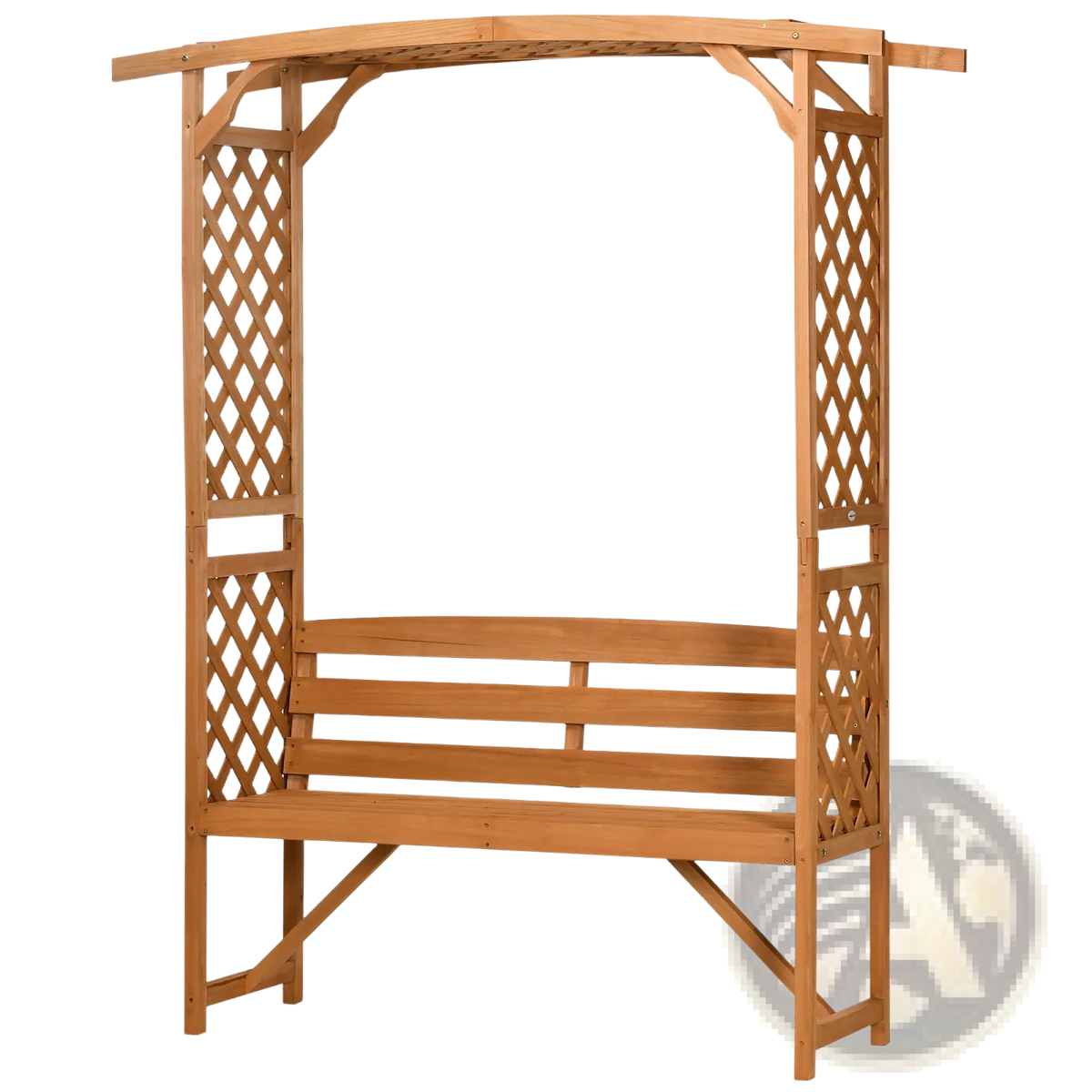 Arbor Garden Bench with Trellis and Pergola Arch