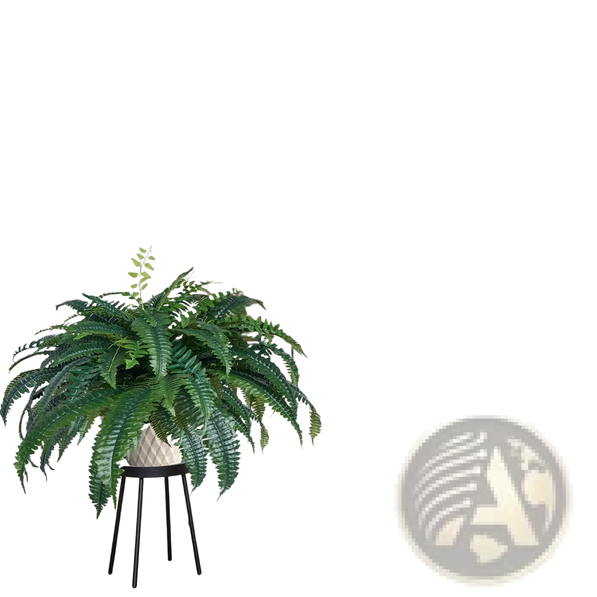 Artificial Boston Fern 47 Inch Large Faux Plant