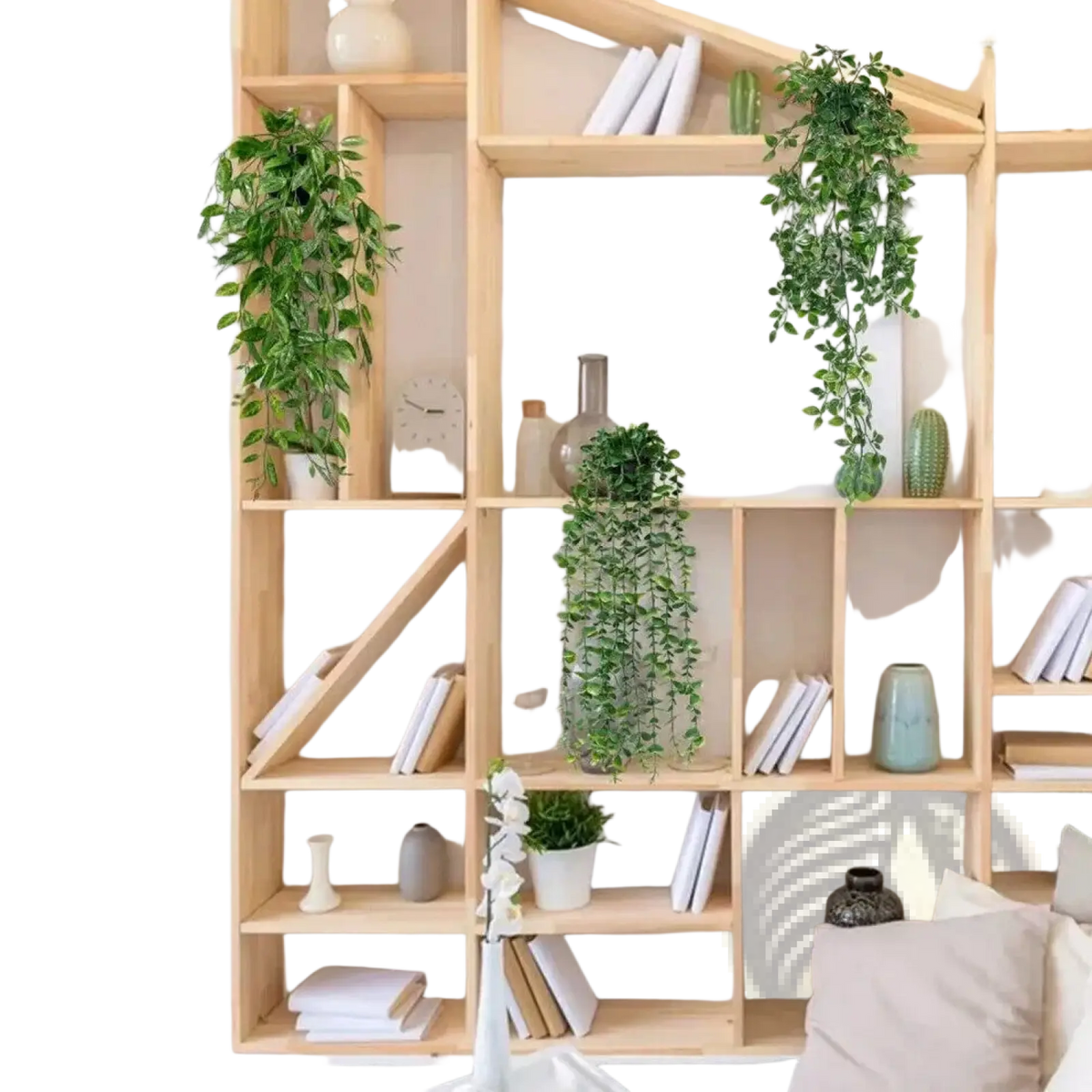 Artificial Hanging Plants 3 Pack Fake Trailing Greenery