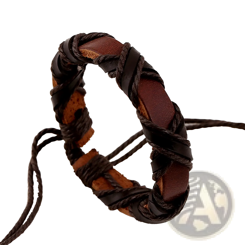 Asgard Braided Leather Nordic Bracelet Set