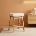 Bar Stools Set Of 3 24 Inch Counter Height Beige Stools