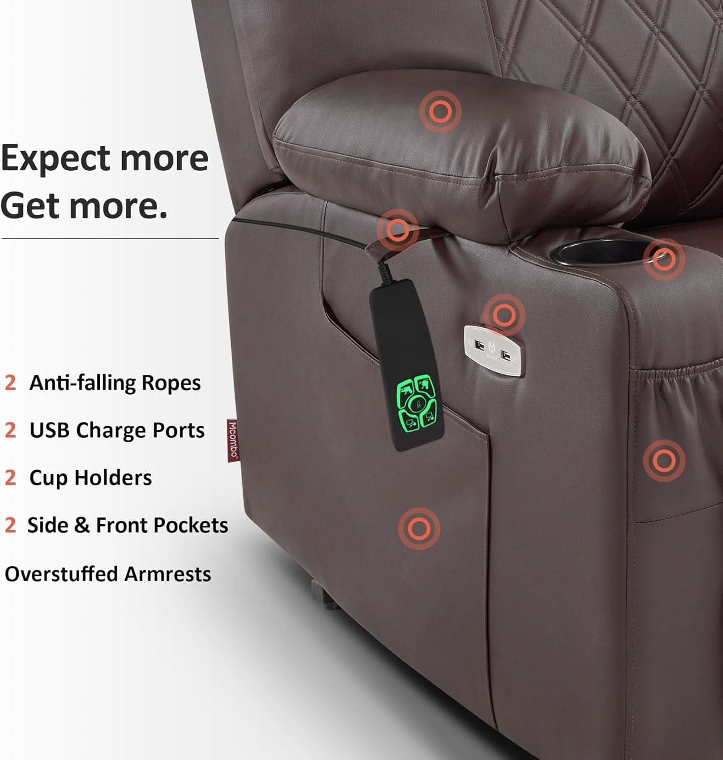 Petite Power Lift Recliner With Massage And Heating