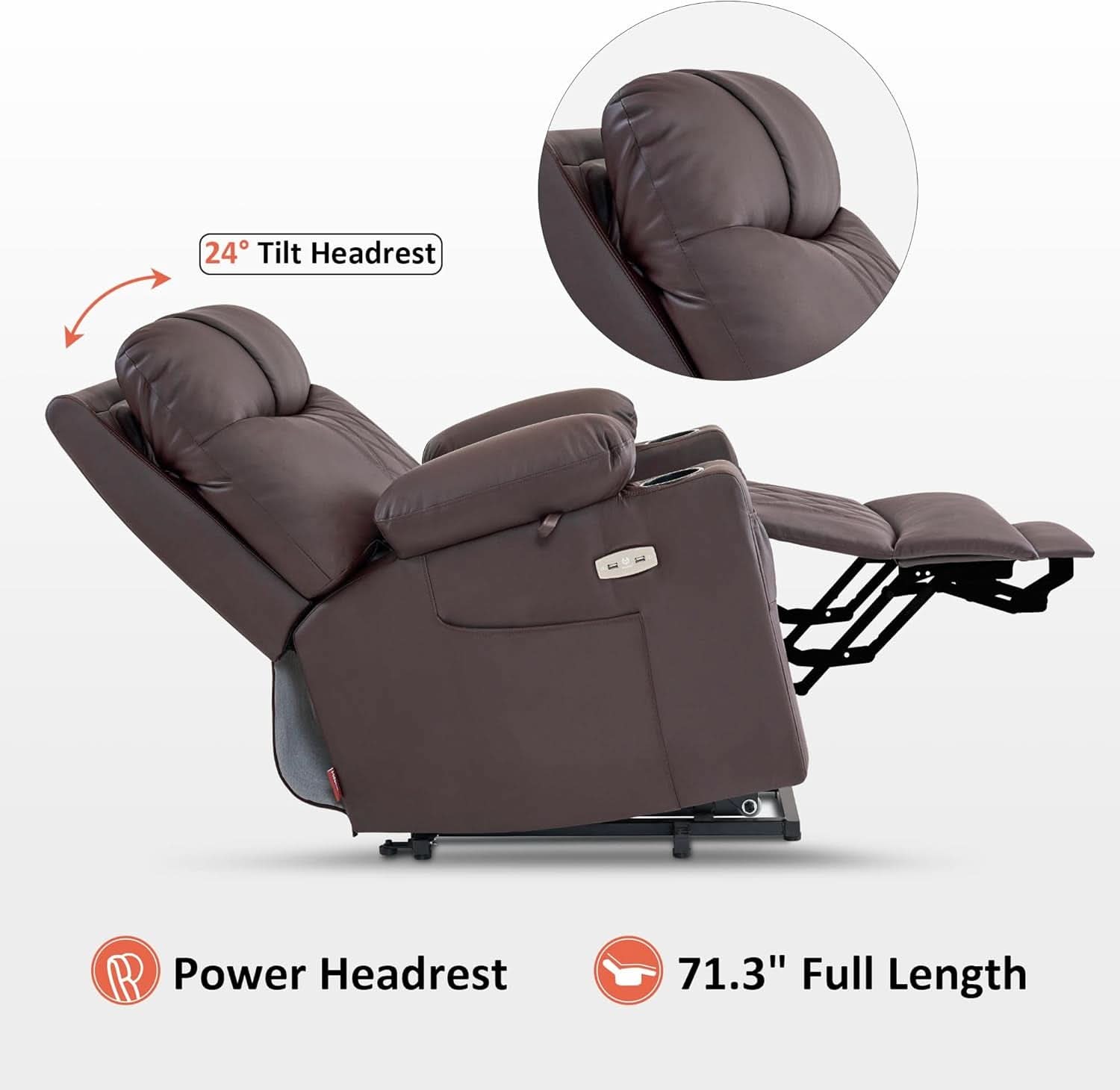 Petite Power Lift Recliner With Massage And Heating