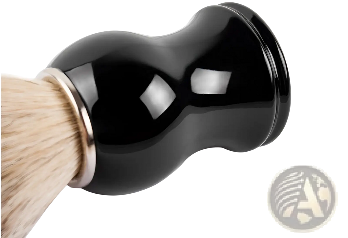 Badger Hair Shaving Brush with Black Ceramic Handle