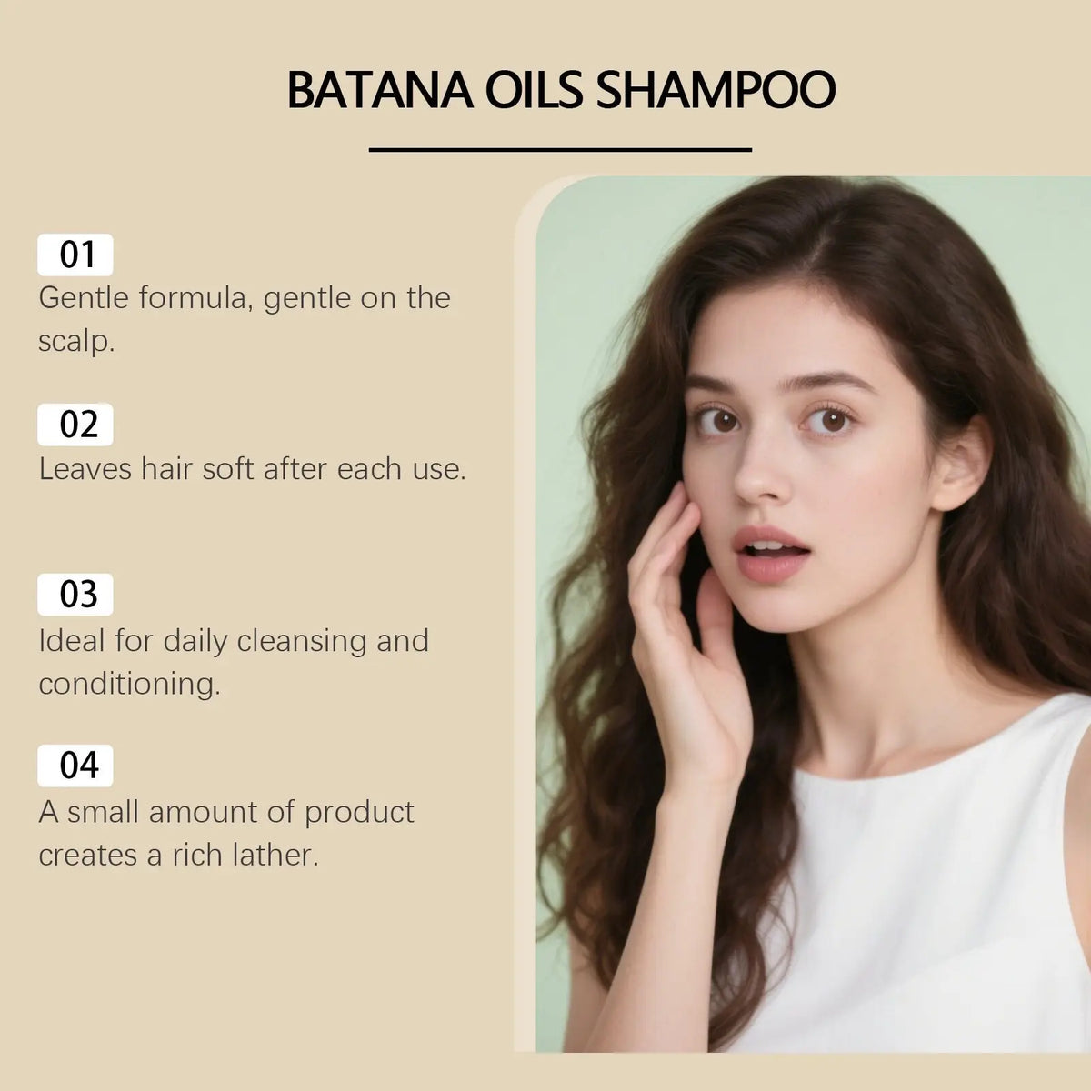 Batana Oil Shampoo for Blonde and Wavy Hair 55ml