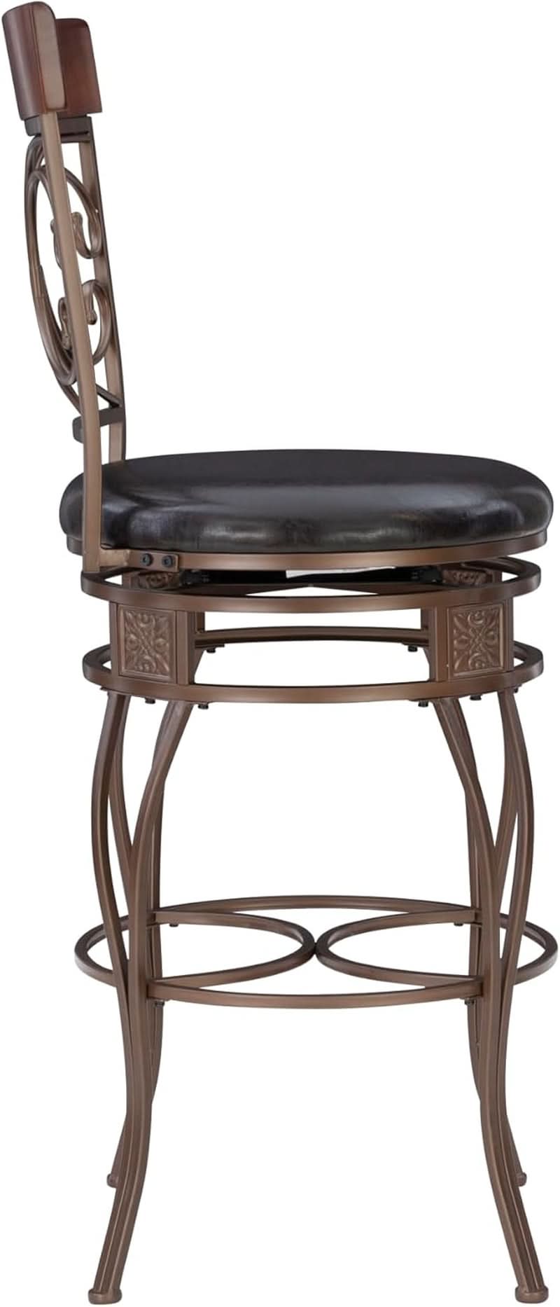 Big And Tall Bar Stool Dark Bronze Bar Height Swivel