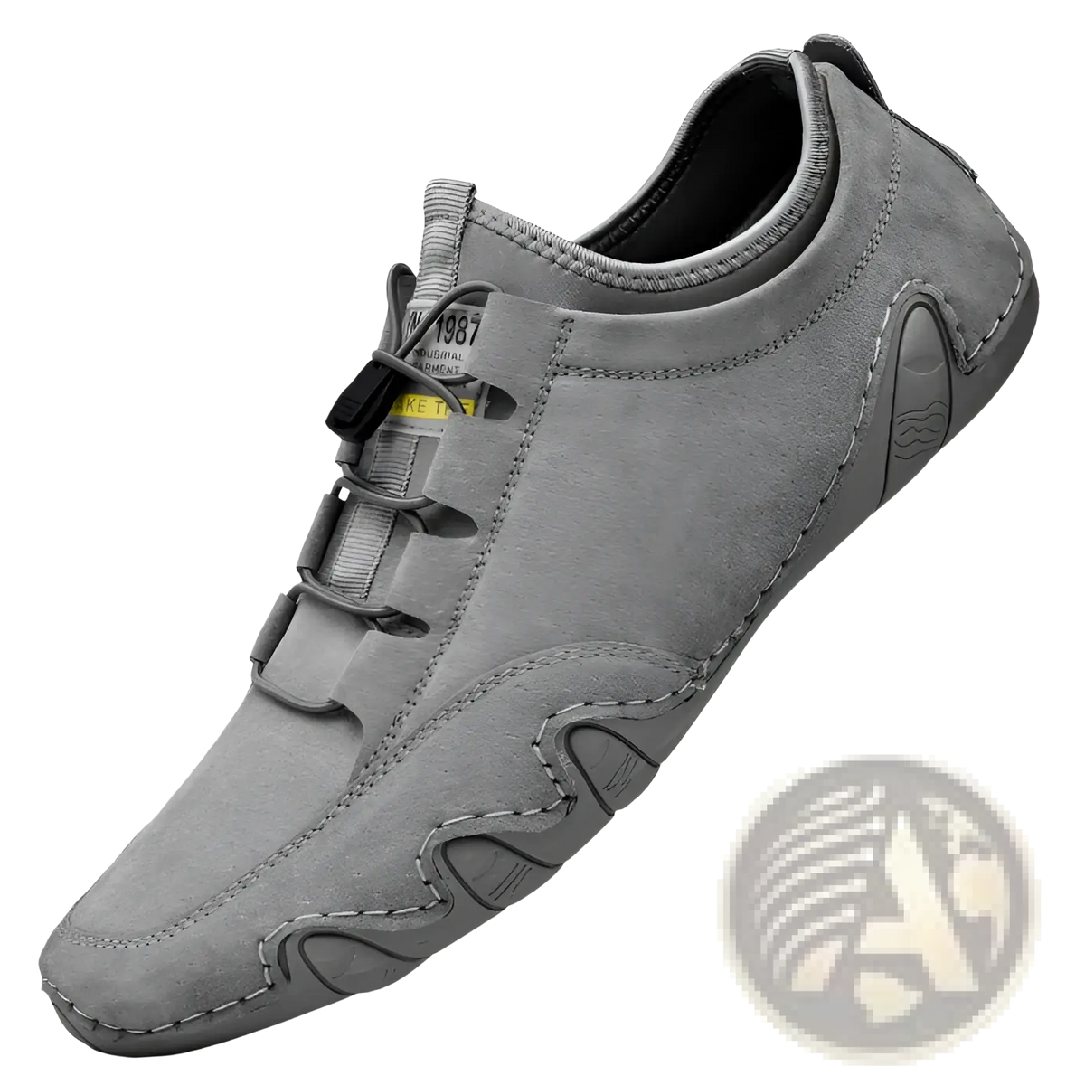 Beige Suede Leather Men's Low Top Leisure Shoes