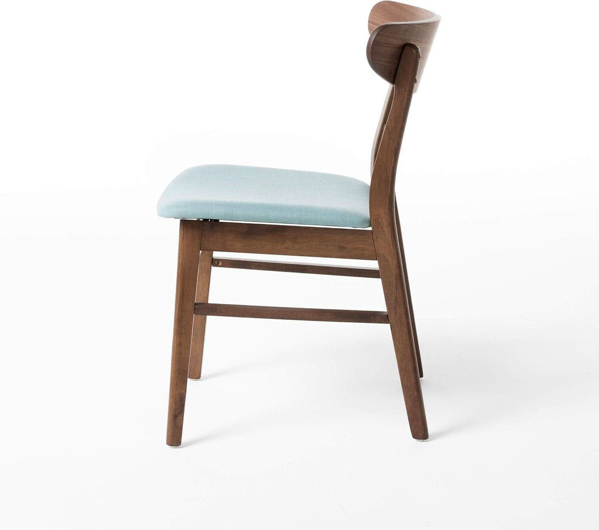 Mid Century Modern Dining Chairs Set Of 4 Mint Upholstery Walnut