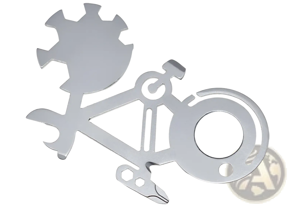 Bicycle Multi-tool with Mirror and Ruler 420 Steel
