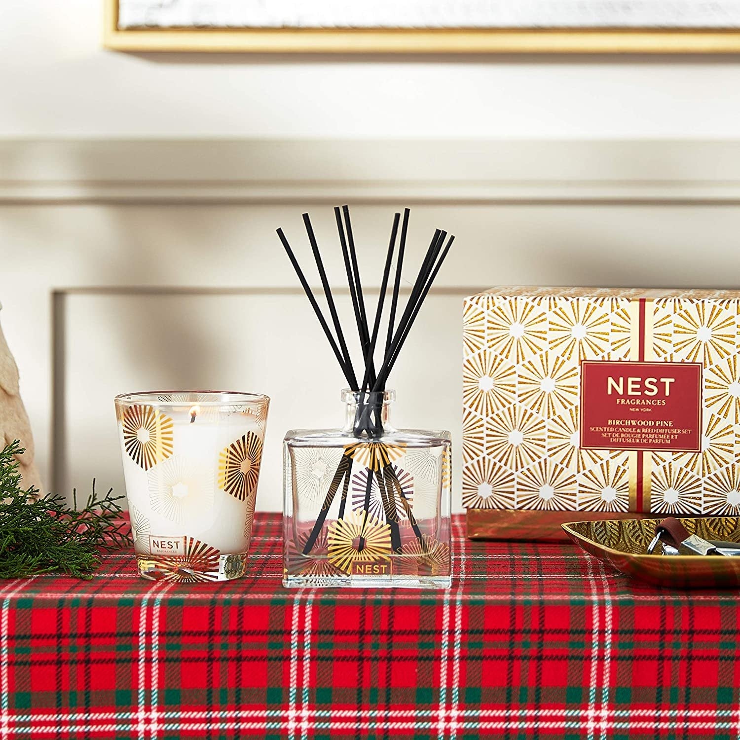 Nest New York Birchwood Pine Classic Candle & Reed Diffuser Set