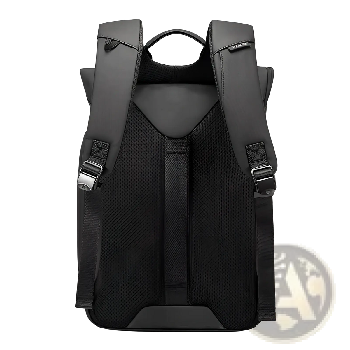 Black Nylon Business Backpack Large Capacity 30l