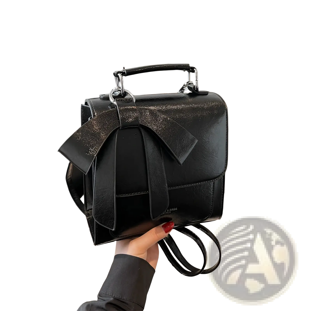 Bow Crossbody Bag Faux Leather Fashion Handbag
