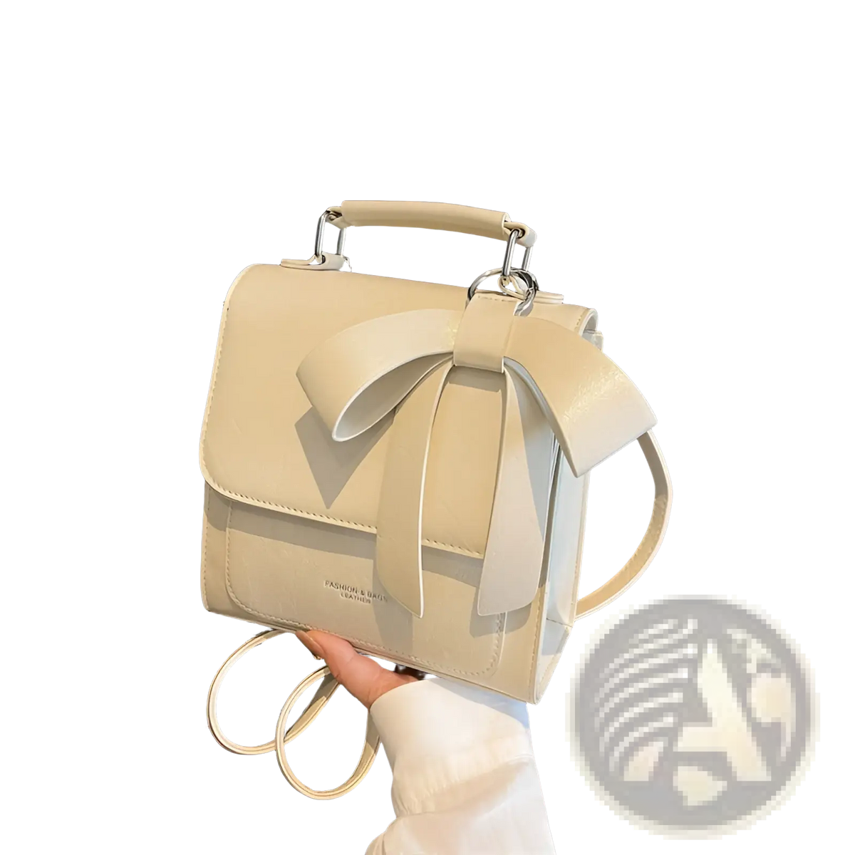 Bow Crossbody Bag Faux Leather Fashion Handbag