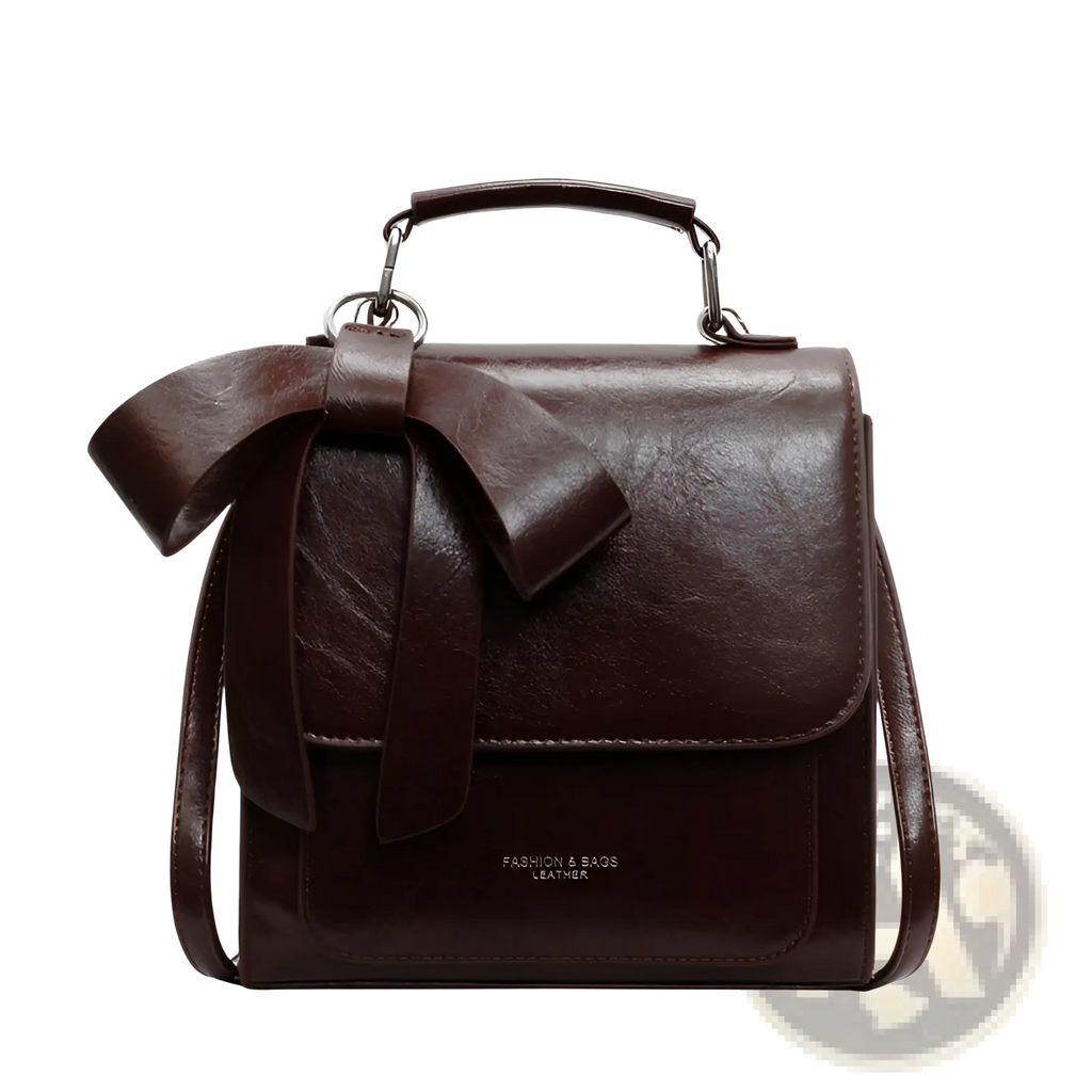Bow Crossbody Bag Faux Leather Fashion Handbag