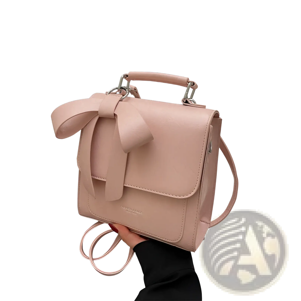 Bow Crossbody Bag Faux Leather Fashion Handbag