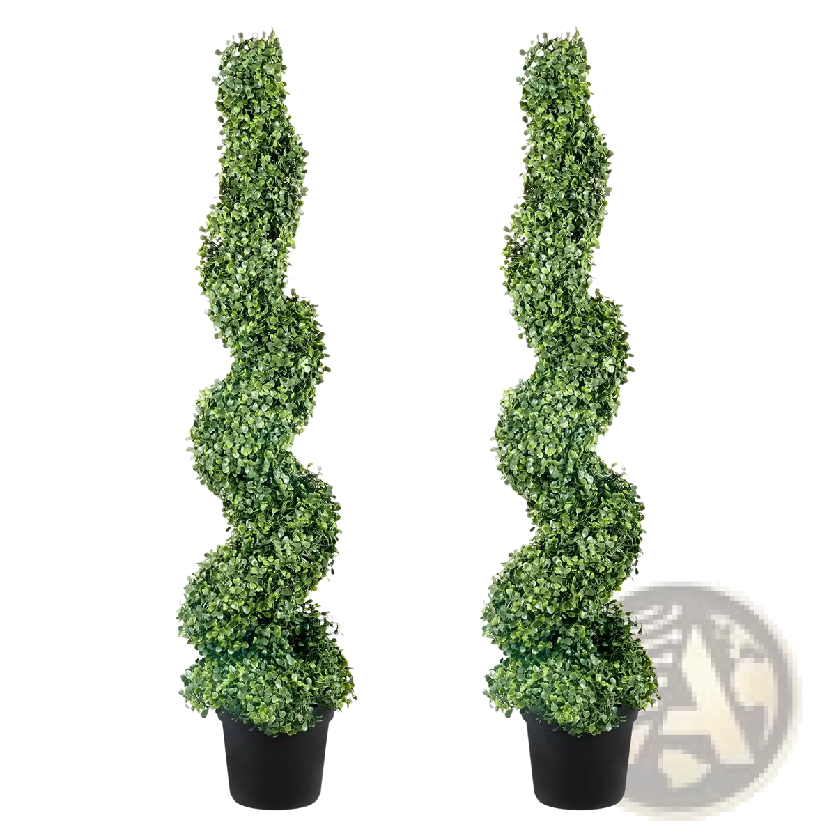 Boxwood Spiral Topiary Artificial Tree 122cm 2 Pack
