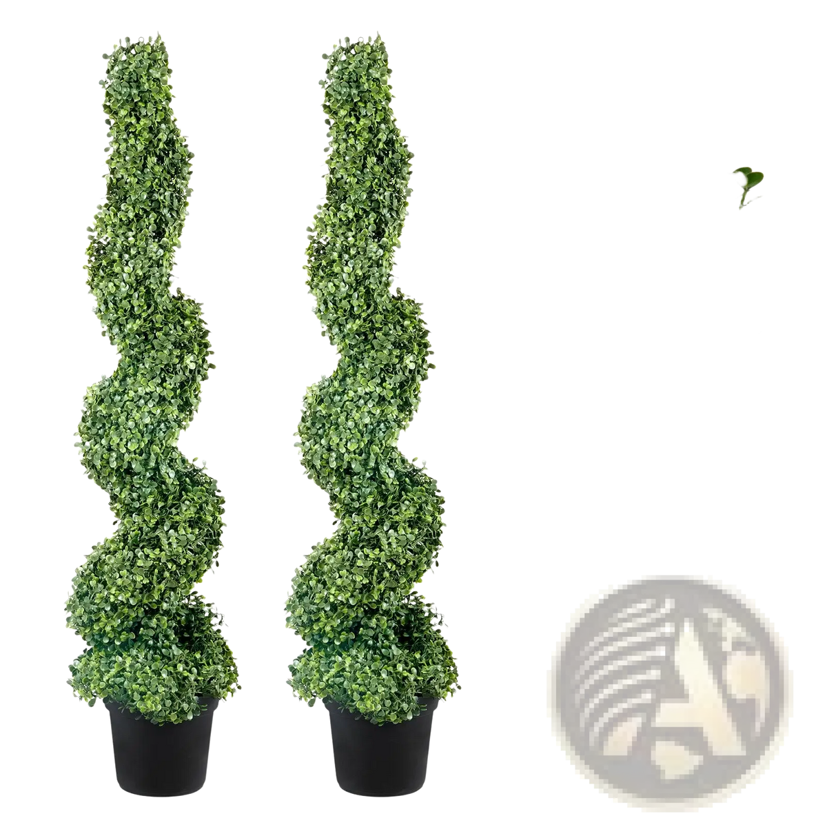 Boxwood Spiral Topiary Artificial Tree 122cm 2 Pack