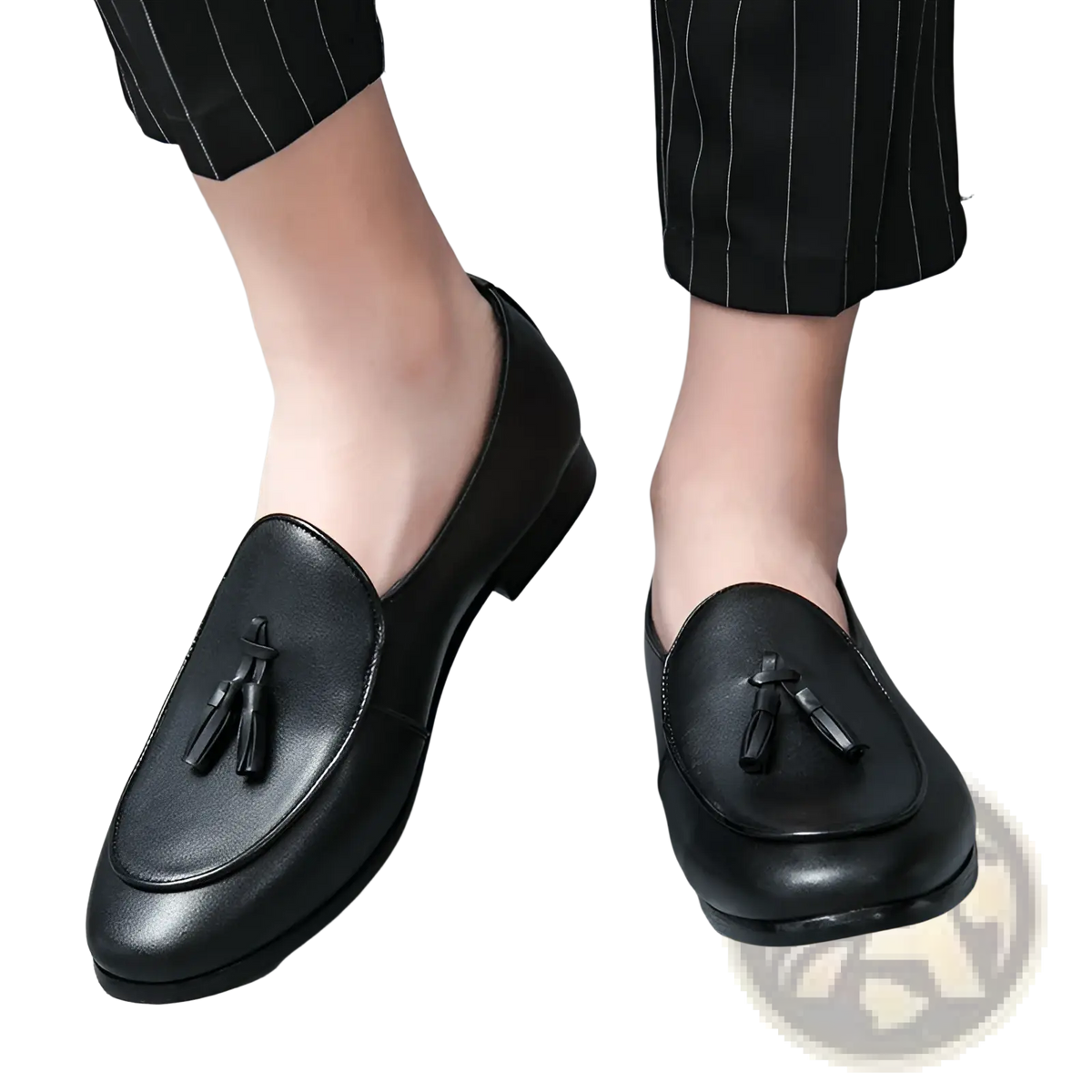 British Tassel Leather Loafers for Young Men