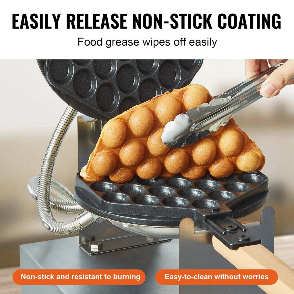 Bubble Waffle Maker 1400w Commercial Egg Pancake Baker