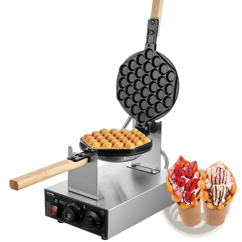 Bubble Waffle Maker 1400w Commercial Egg Pancake Baker